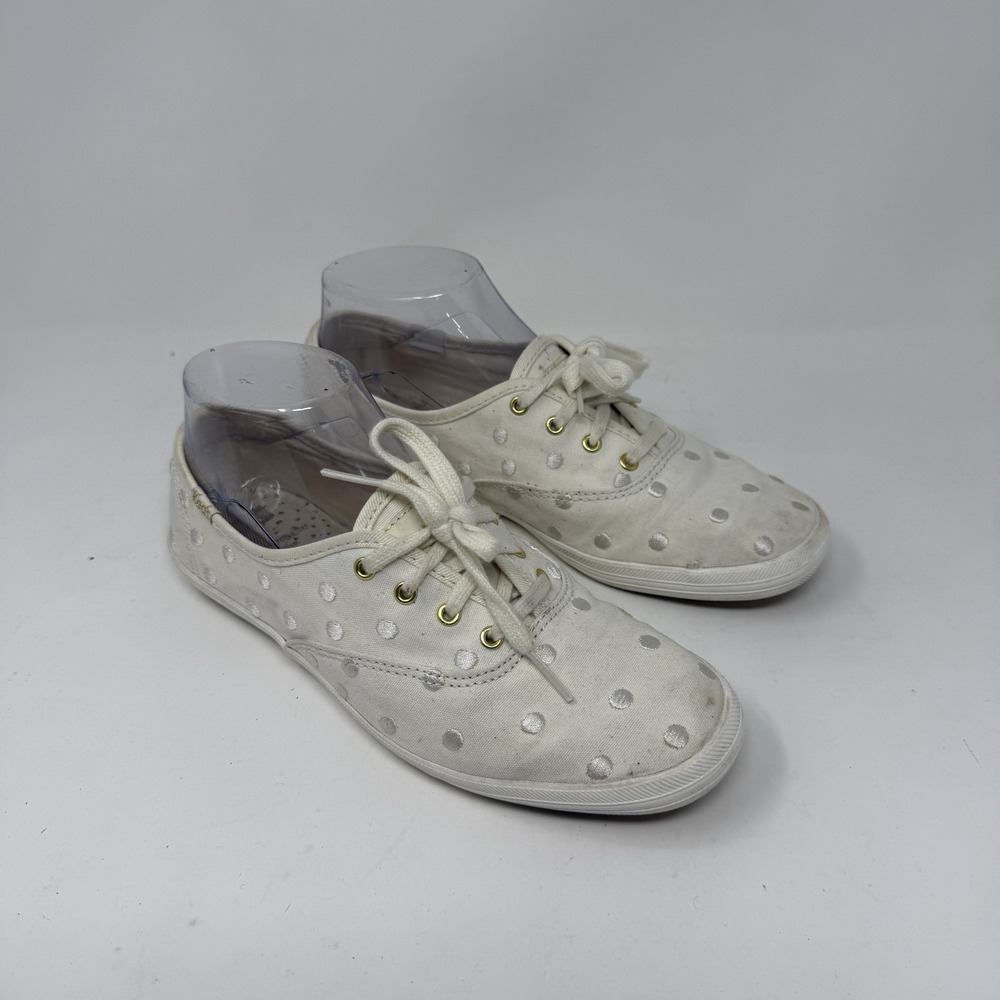 Keds x Kate Spade New York Champion Sneakers Shoes Cream Off-White 6.5 Ivory